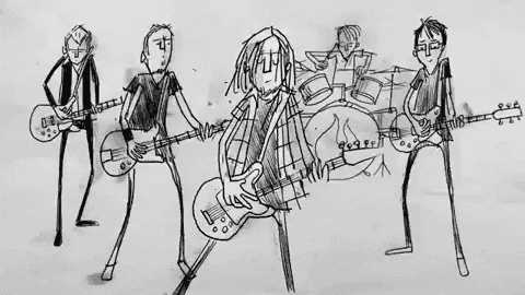 rock band playing